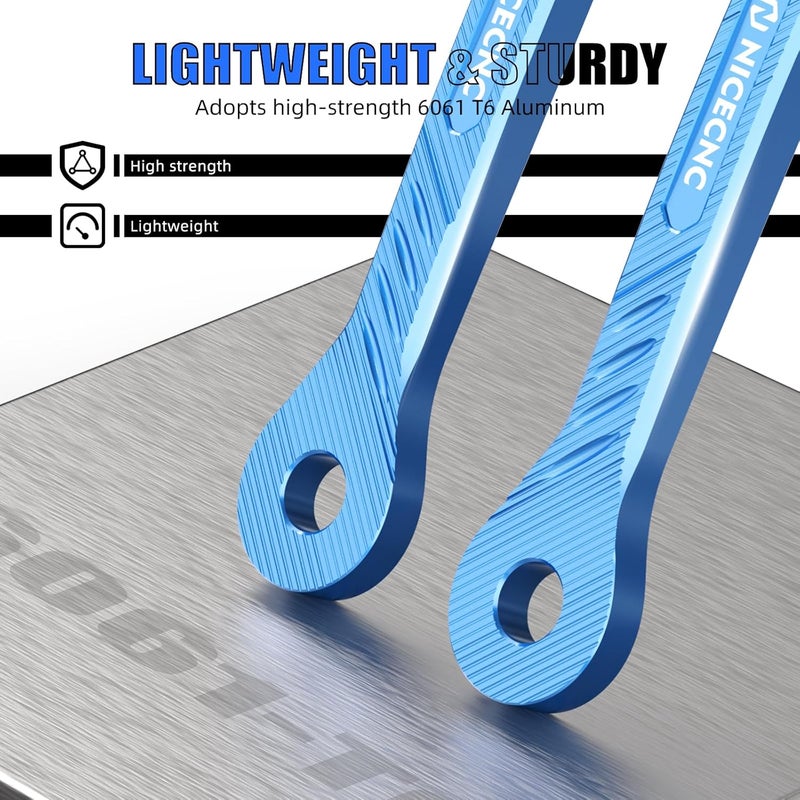 NICECNC Motorcycle 1.5IN/38MM Suspension Lowering Link Lowering Linkage Compatible with Yamaha Tenere 700 /XTZ700 2019-2024, Tenere 700 Rally Edition 2020-2024, Lowering Drop Links, Blue - Image 4